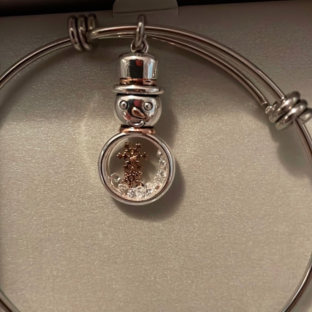 Snowman Bangle Bracelet for Women by Footnotes